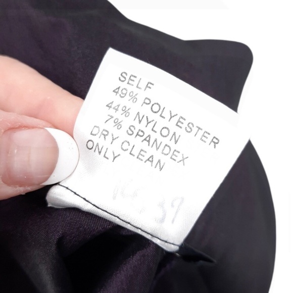 TADASHI SHOJI Metallic Shantung Wrap Peplum Top - Picture 7 of 9